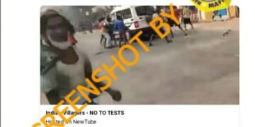 #CekFakta Video Warga India Menyerang Kendaraan Tenaga Medis dan Menolak PCR
