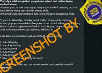 #CekFakta WhatsApp Mengubah Pengaturan Privasi Tanpa Pemberitahuan pada Mei 2021