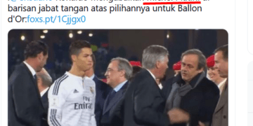 [FALSE] Christiano Ronaldo refuses to shake hands with Israeli president for supporting Muslims