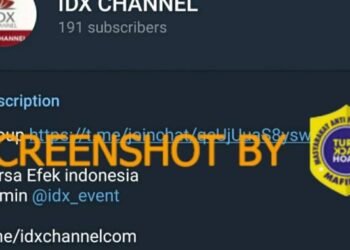 #CekFakta Akun Telegram IDX Channel Menawarkan Investasi Saham dan Emas