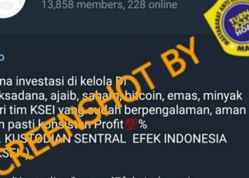 #CekFakta Akun Telegram PT Kustodian Sentral Efek Indonesia