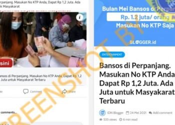 #CekFakta Bantuan Sosial Rp1.2 Juta Rupiah untuk 9
