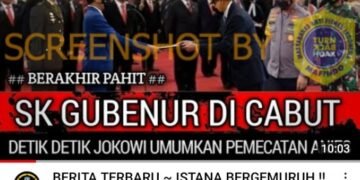 #CekFakta “##BERAKHIR PAHIT##. SK GUBERNUR DI CABUT
