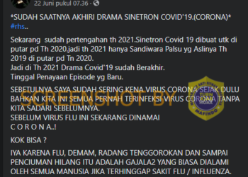 #CekFakta Covid-19 Tidak Mematikan