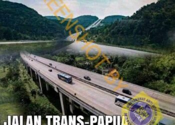 #CekFakta Foto Jalan Tol Trans-Papua