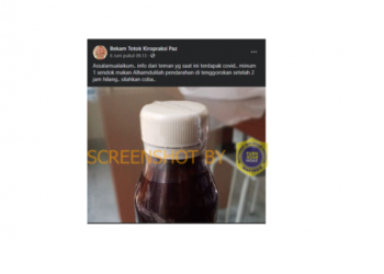 #CekFakta Konsumsi Nigella Oil Menghilangkan Pendarahan di Tenggorokan Orang yang Terdampak Covid