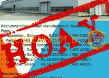#CekFakta Lowongan Pekerjaan di Perusahaan Manufacture di Abu Dhabi melalui BLK Cilacap