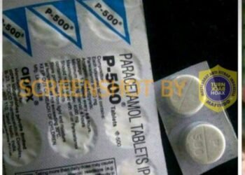 #CekFakta Parasetamol P-500 mengandung virus Machupo