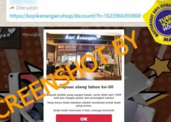 #CekFakta Tautan Hadiah dari Kopi Kenangan untuk Rayakan HUT Ke-30