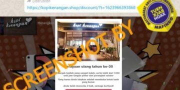 #CekFakta Tautan Hadiah dari Kopi Kenangan untuk Rayakan HUT Ke-30
