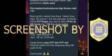 #CekFakta Vaksinasi Massal Gratis 22 Juni 2021 di Kota Bogor untuk Umum 18 Tahun Ke Atas