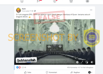 #CekFakta Video “Di Turki anggota DPR / MPR nya sebelum rapat diawali dengan membaca Al’Quran”