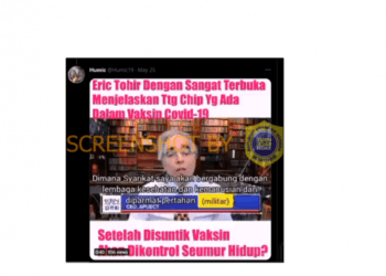 #CekFakta Video “Eric Tohir Sangat Terbuka Menjelaskan Tentang Chip yang Ada dalam Vaksin Covid-19”