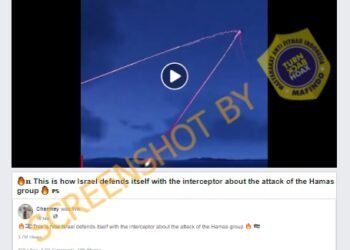 #CekFakta Video Pertahanan Israel Dari Serangan Roket Hamas