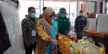 Ketua TP PKK Makassar, Resmi Buka UMKM Biringkanayya Expo 2021 - Utama