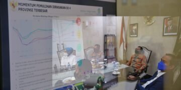 Didampingi Forkopimda, Danny Hadiri Rakor Evaluasi PPKM Mikro Bersama 34 Kepala Daerah Se Indonesia - Utama