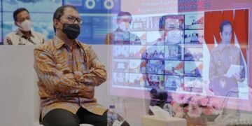 Dibuka Presiden Joko Widodo, Walikota Danny Hadiri Rakornas Pengawasan Intern Pemerintah Tahun 2021 - Utama