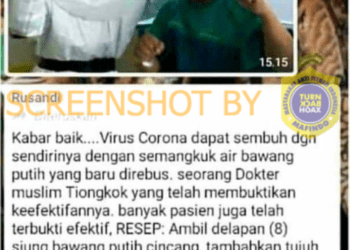 #CekFakta Air Rebusan Bawang Putih Dapat Menyembuhkan Covid