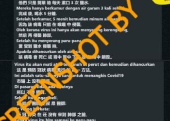 #CekFakta Berkumur dengan Air Garam dan Meminum Air Hangat Dapat Membunuh Virus Corona di Dalam Perut