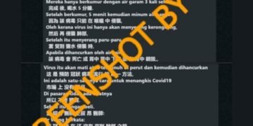 #CekFakta Berkumur dengan Air Garam dan Meminum Air Hangat Dapat Membunuh Virus Corona di Dalam Perut