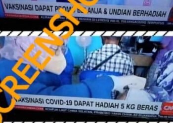 #CekFakta CNN Indonesia Menawarkan Hadiah agar Warga Bersedia Divaksin