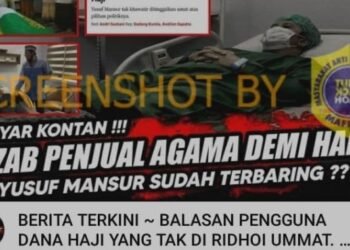 #CekFakta “DIBAYAR KONTAN!!! ADZAB PENJUAL AGAMA DEMI HARTA