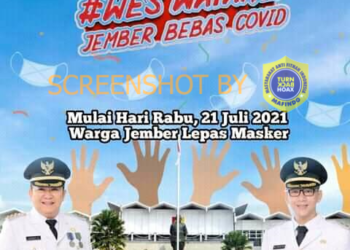 #CekFakta Imbauan Lepas Masker Mulai Rabu 21 Juli 2021 oleh Bupati Jember