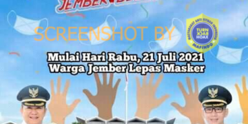 #CekFakta Imbauan Lepas Masker Mulai Rabu 21 Juli 2021 oleh Bupati Jember