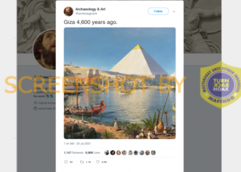 #CekFakta Penampakan Piramida Giza 4