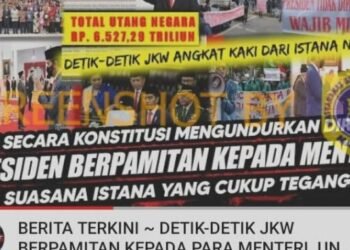 #CekFakta “SAH SECARA KONSTITUSI MENGUNDURKAN DIRI. PRESIDEN BERPAMITAN KEPADA MENTERI