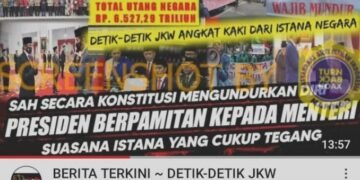 #CekFakta “SAH SECARA KONSTITUSI MENGUNDURKAN DIRI. PRESIDEN BERPAMITAN KEPADA MENTERI