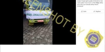 #CekFakta “sekarang angkut mayat gak lg pake Ambulance”