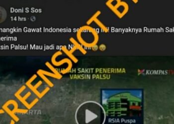#CekFakta “Semangkin Gawat Indonesia sekarang ini! Banyaknya Rumah Sakit Penerima Vaksin Palsu!”