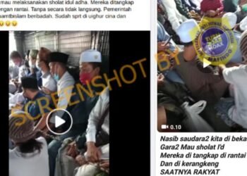 #CekFakta Video Penangkapan Setelah Shalat Idul Adha di Bekasi