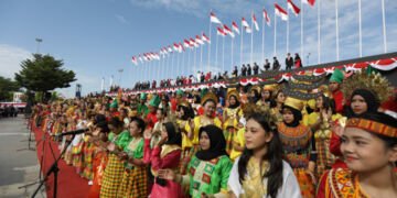 Semarakkan HUT RI Ke 77, Sebanyak 350 Pelajar SMP Se Makassar Ambil Bagian - Utama