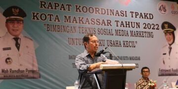 Sekda Makassar Buka Rakor TPAKD, Fasilitasi Pelaku UMKM Dapat Bantuan Modal Usaha - Utama