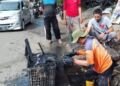 Satgas Panakkukang Sisir Jalan Angkasa Bersihkan Drainase