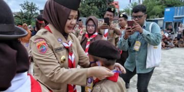 Fatmawati Rusdi Buka Lomba Tingkat II Pramuka Penggalang Se Kecamatan Kepulauan Sangkarrang - Utama
