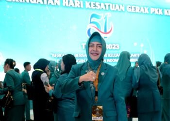 Indira Yusuf Ismail Hadiri Hari Kesatuan Gerak PKK ke 51 di Medan