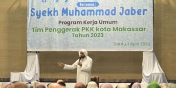 Perkuat Imtaq, TP PKK Kota Makassar Gelar Pengajian Ramadan Bersama Syekh Muhammad Jaber - Utama