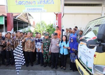 Wali Kota Danny Pomanto Bersama Perum Bulog Sulselbar Lepas Pendistribusian Bantuan Pangan Beras Pemerintah di Makassar