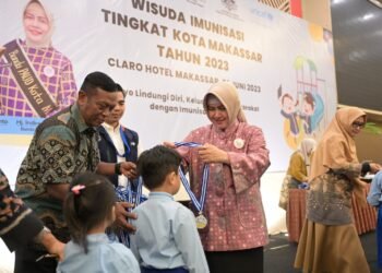 Bunda PAUD Kota Makassar Tekankan Pentingnya Pemenuhan Hak Anak di Wisuda Imunisasi