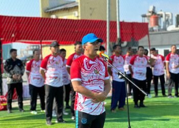 Danny Pomanto Ikut Laga Ekshibisi Turnamen Kapolrestabes Cup 2023 Lawan JPU Polrestabes Makassar