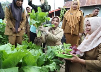 Fatmawati Rusdi Pantau Kesiapan Lomba Kelurahan Tingkat Kabupaten Kota 2023