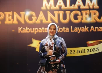 Terima Langsung Penghargaan KLA, Wawali Makassar Harap Tahun Depan Raih Kategori Utama