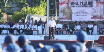 Apel Pelajar SMP se-Kota Makassar, Danny Pomanto Ajak Perangi Narkoba Hingga Hoax - Utama