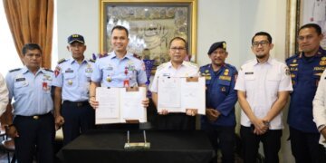 Lanud Sultan Hasanuddin dan Pemkot Makassar Taken MOU Soal Penanganan Kebakaran - Utama