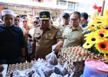 Bahtiar-Danny Tinjau Harga Sembako, Pemkot Segera Operasi Pasar