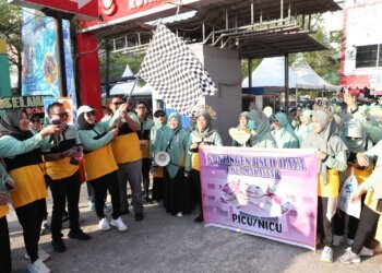 Semarak HUT 21 RSUD Daya, Fatmawati Rusdi Lepas Peserta Jalan Santai