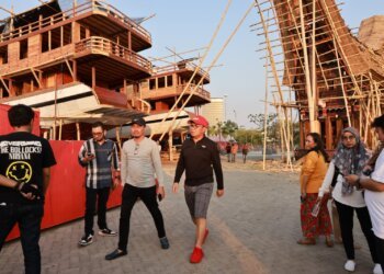 Danny Pomanto Tinjau Kesiapan Lokasi HUT Kota Makassar ke-416 Tahun